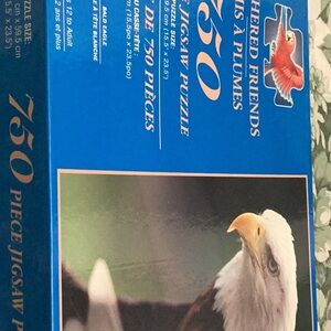 Puzzle bald eagle 750 pieces excellent condition 39 cm by 59.5 cm